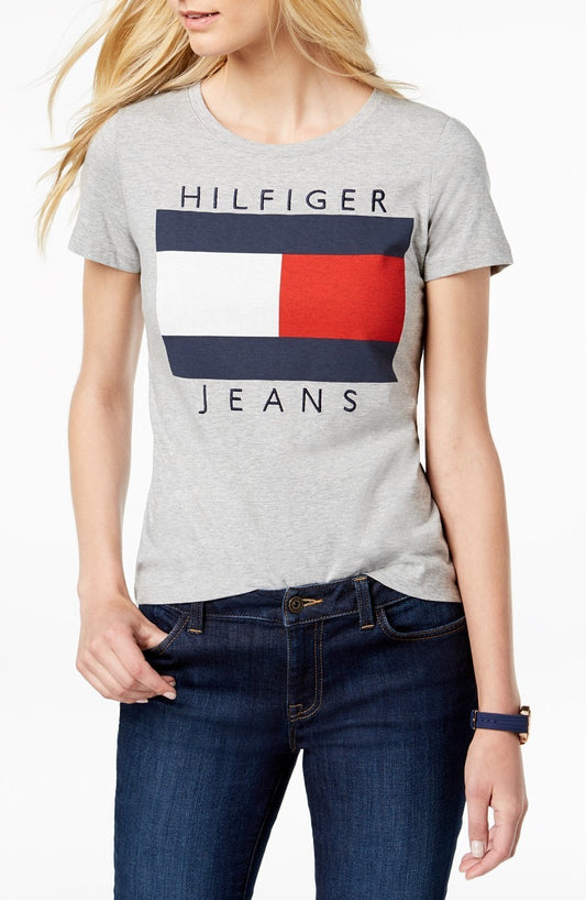 Tommy Hilfiger Womens Logo Graphic T-Shirt