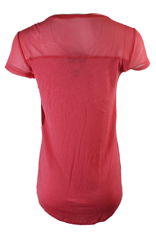 International Concepts Polished Coral Studded High-Low T-Shirt