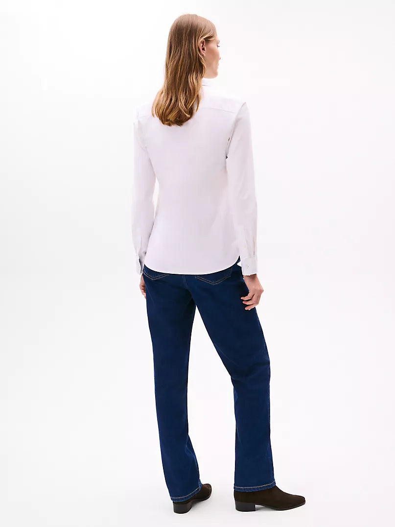 Tommy Regular Fit Solid Stretch Oxford Shirt