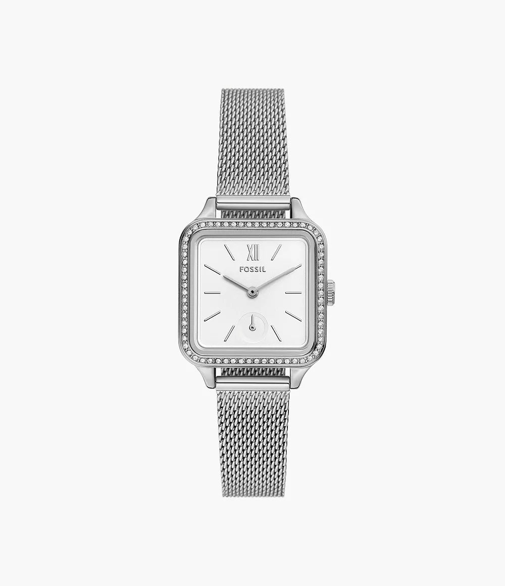 Fossil Colleen Three-Hand Stainless Steel Mesh Watch