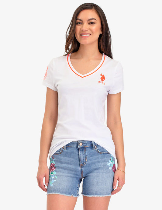 U.S. Polo Assn. Women's V Neck T-Shirt