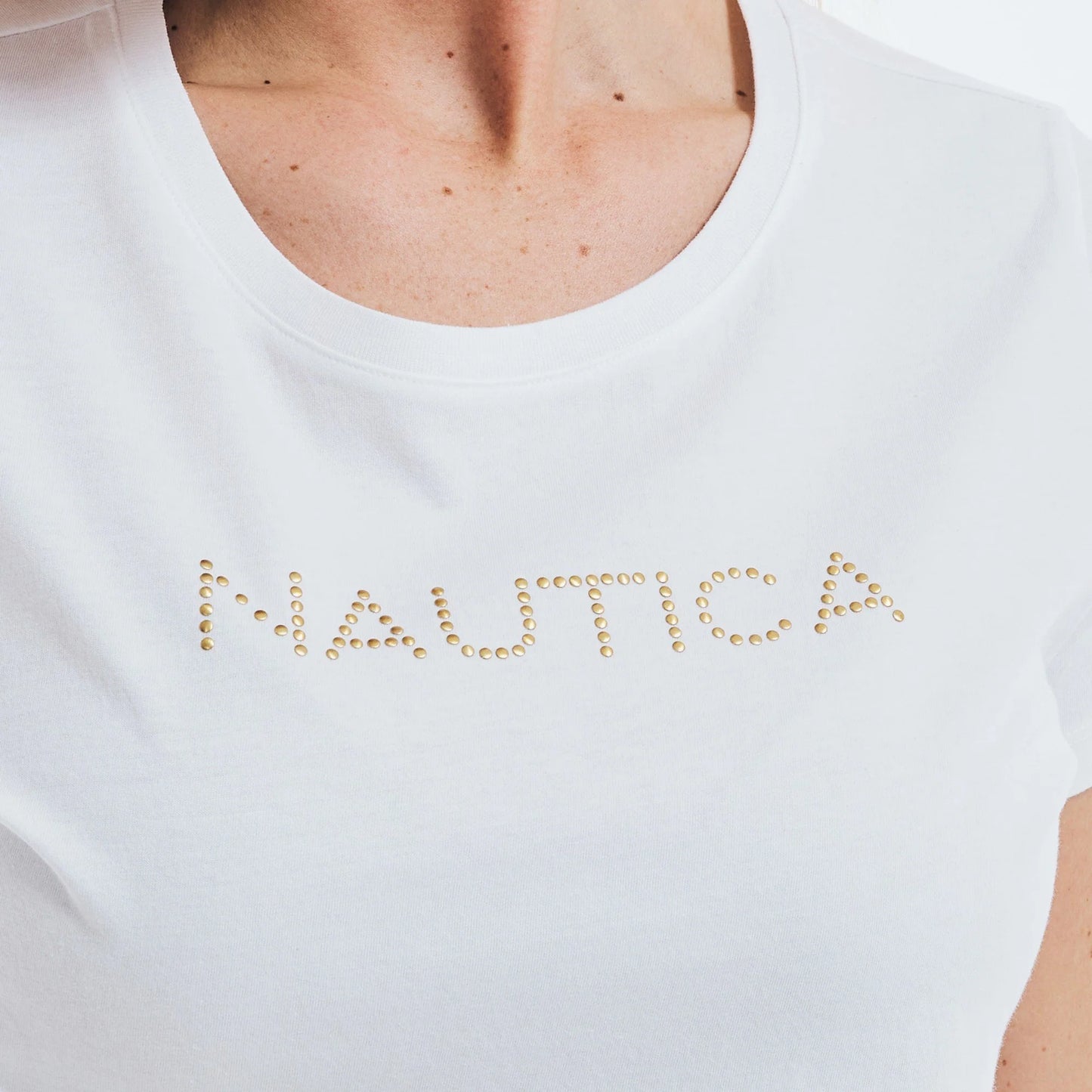 Náutica Studded Logo Crewneck T-Shirt