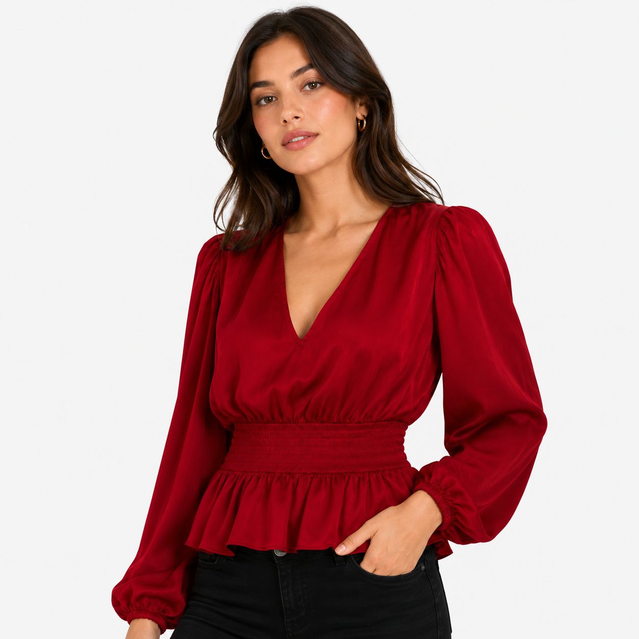Vince Camuto blusa de estilo peplum Women’s