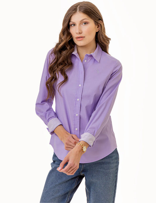 U.S Polo Assn Printed Woven Long Sleeve Shirt