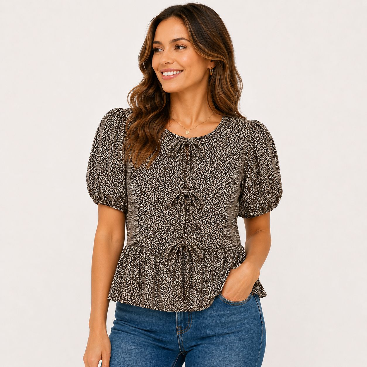 Adrianna Papell Peplum blouse Women’s