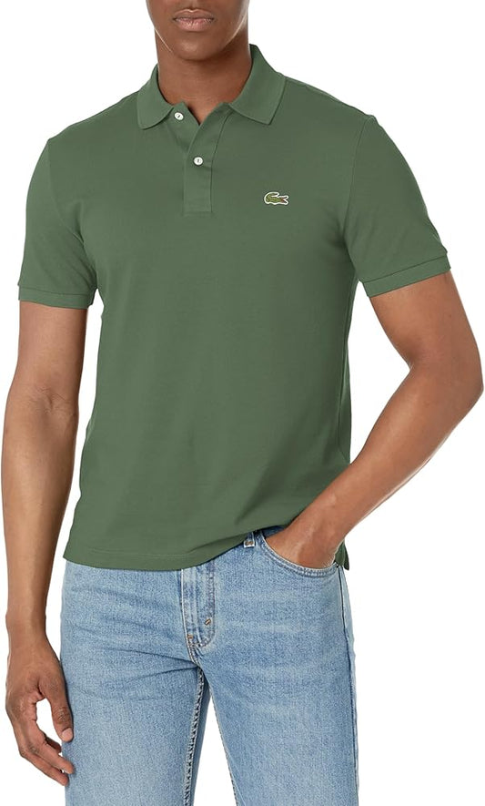 Lacoste - Camisa tipo polo para hombre, slim fit, de piqué, manga corta