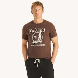 Nautica-Modern Maritime Graphic T-Shirt