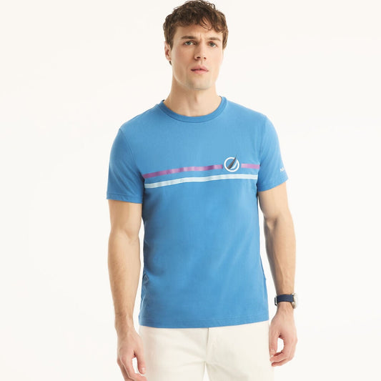 Nautica Chest-Stripe Crewneck T-Shirt