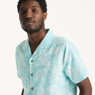 Nautica-Linen Short-Sleeve Camp Shirt