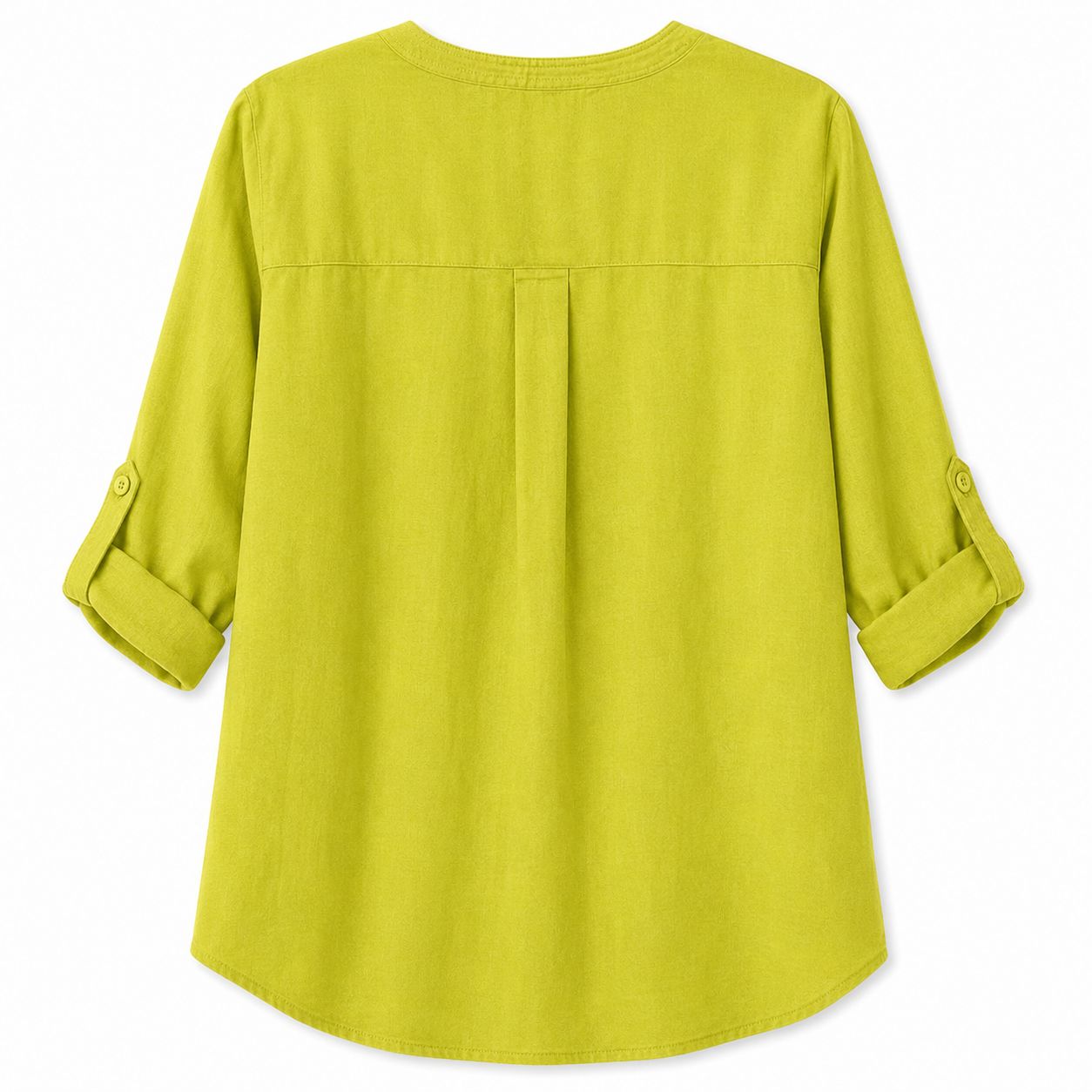 Emily Daniels lime green linen tunic type blouse
