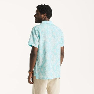 Nautica-Linen Short-Sleeve Camp Shirt