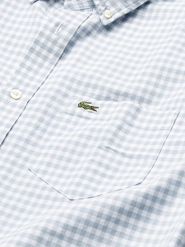Lacoste -Lacoste Camisa Oxford de manga larga con botones y ajuste regular para hombre