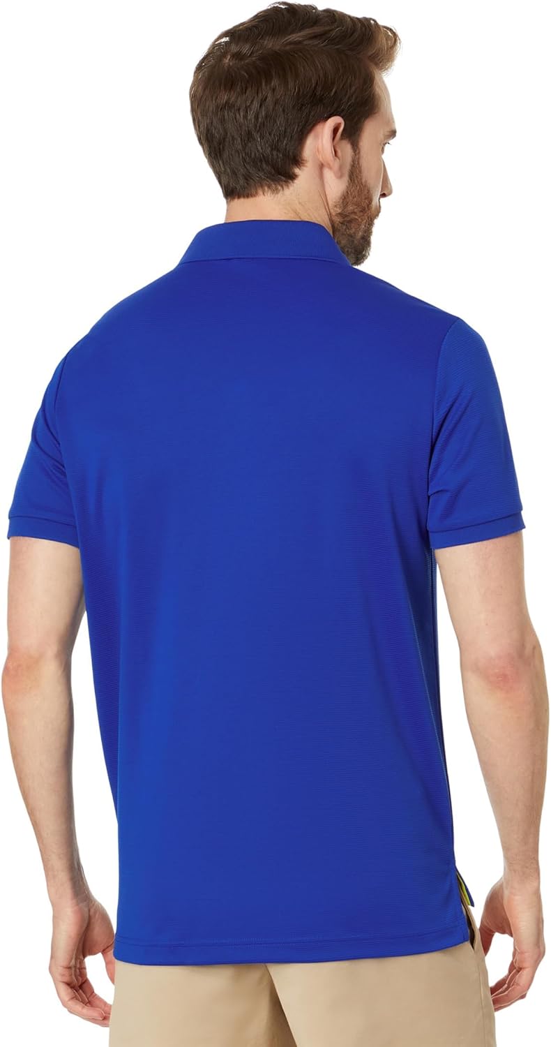 U.S. Polo Assn. Polo clásico de piqué sólido con logotipo pequeño para hombre