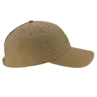 John Deere One Size Fits Most Women's Khaki Washed Cotton Baseball Cap