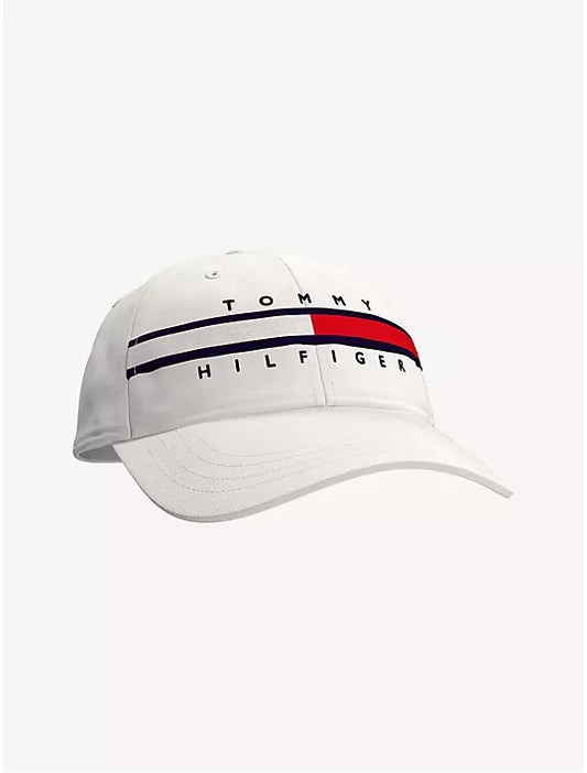 Tommy Hilfiger Flag Stripe Logo Baseball Cap