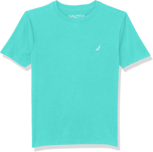 Nautica Boys' Short Sleeve Solid Crew Neck T-Shirt