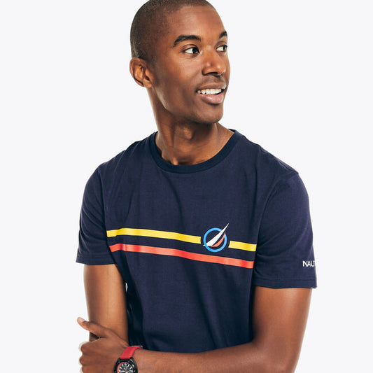 Nautica Chest - Stripe Crewneck T-shirt