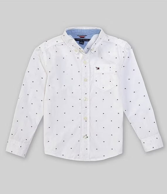 Tommy Hilfiger Little Boys Long-Sleeve Fred Button-Front Shirt