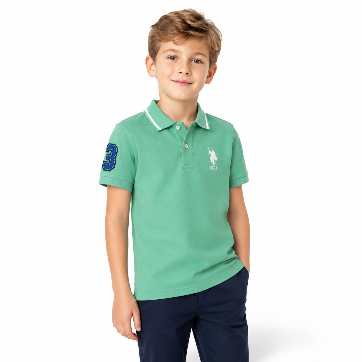 Us Polo Assn Classic mint green polo shirt