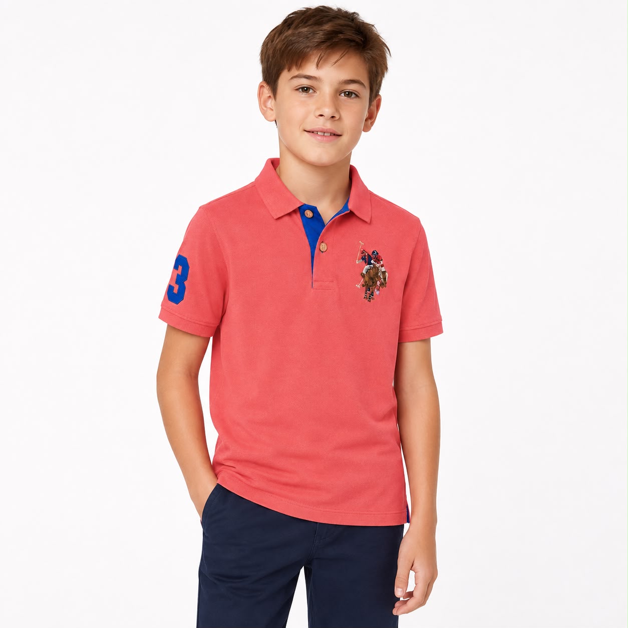 U.S. Polo Assn Mens Slim Fit Cotton Pique Polo Shirt