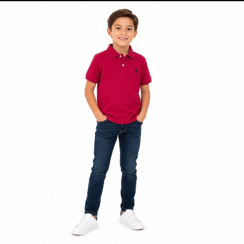 U.S. POLO ASSN- Boys Piqué Polo Shirt