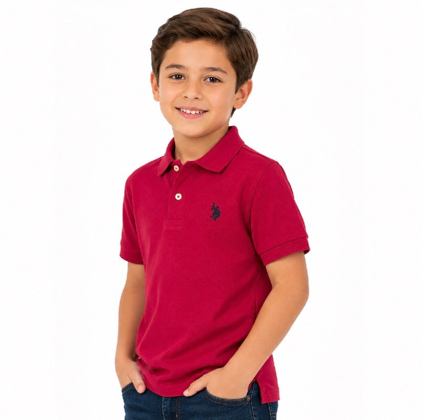 U.S. POLO ASSN- Boys Piqué Polo Shirt