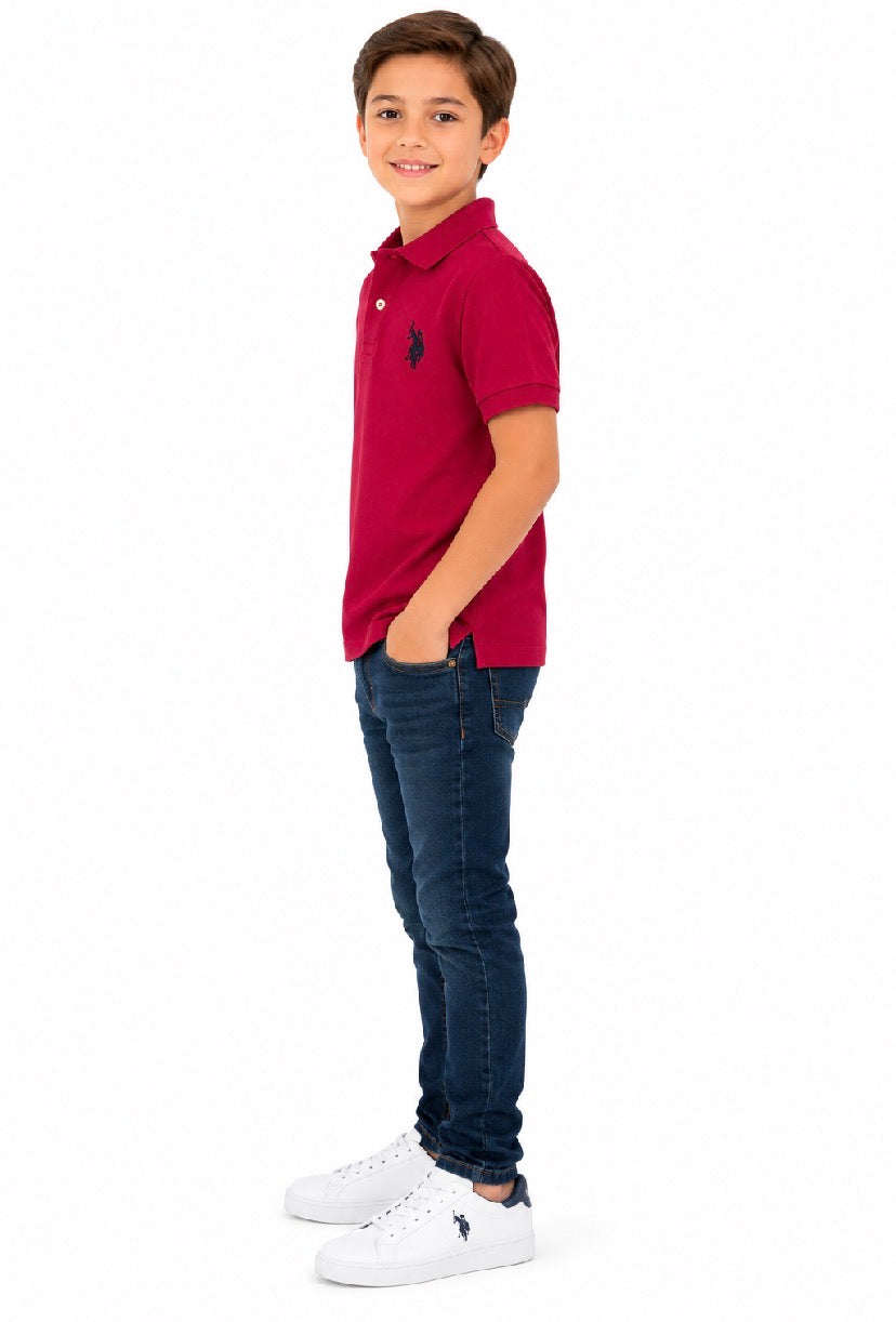 U.S. POLO ASSN- Boys Piqué Polo Shirt