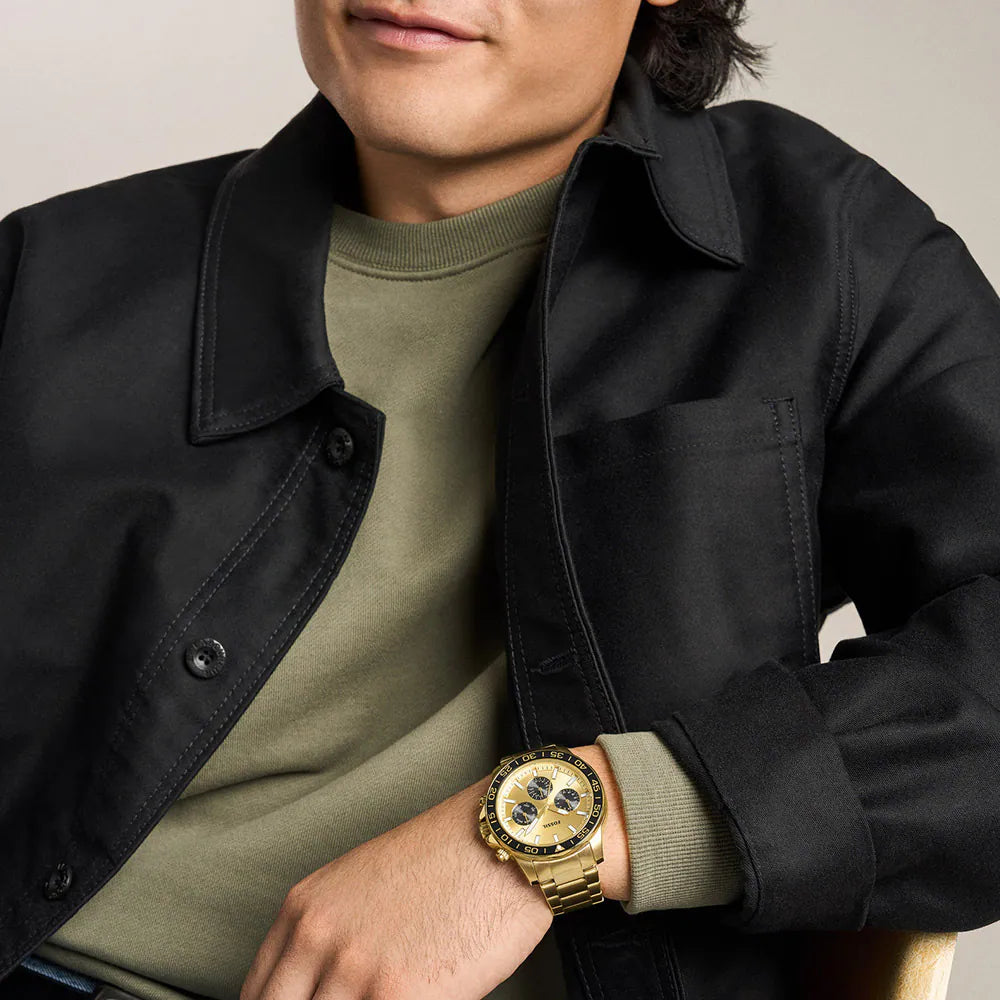 Fossil Bannon multifunction gold-tone watch