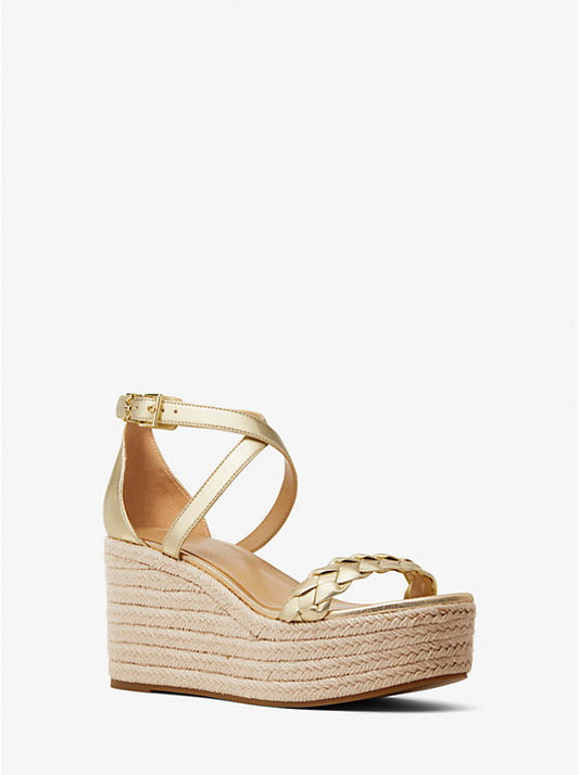Michael Kors Serena metallic wedge sandal