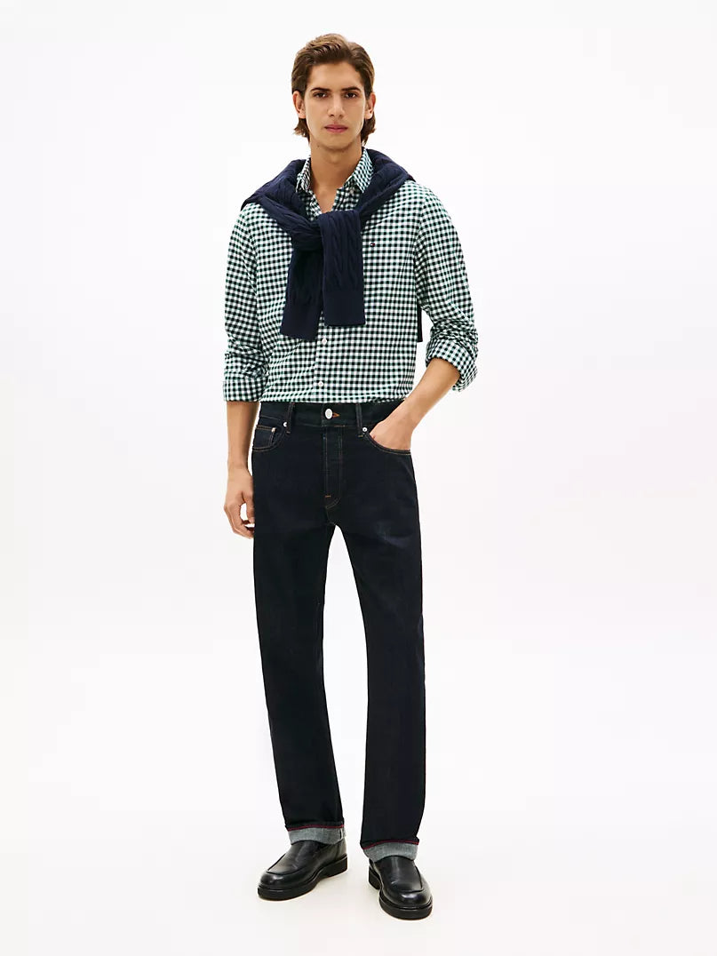 Tommy Hilfiger-Slim Fit Stretch Gingham Oxford Shirt
