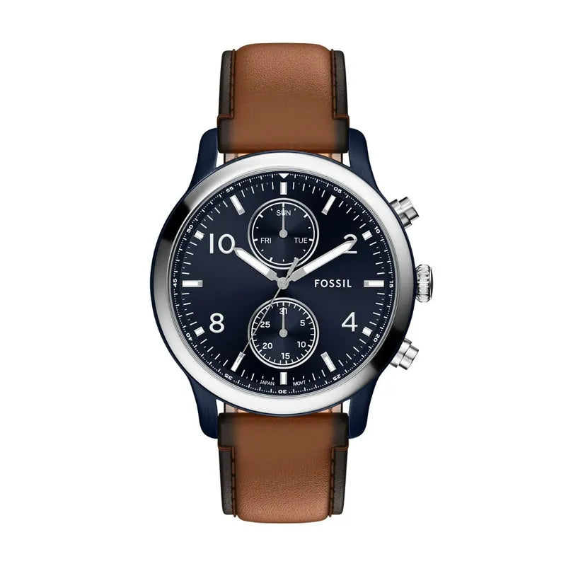 Fossil Bennet Multifunction Brown Leather Watch