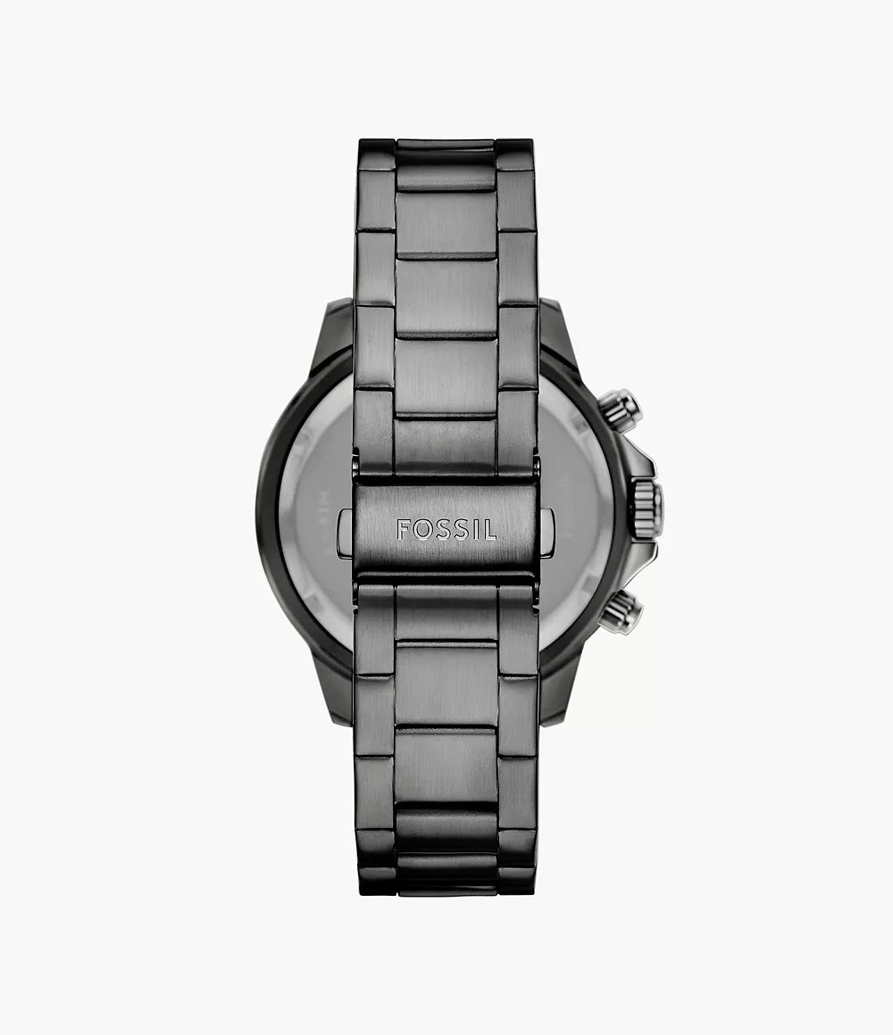 Fossil Bannon Multifunction Smoke Stainless Steel Watch