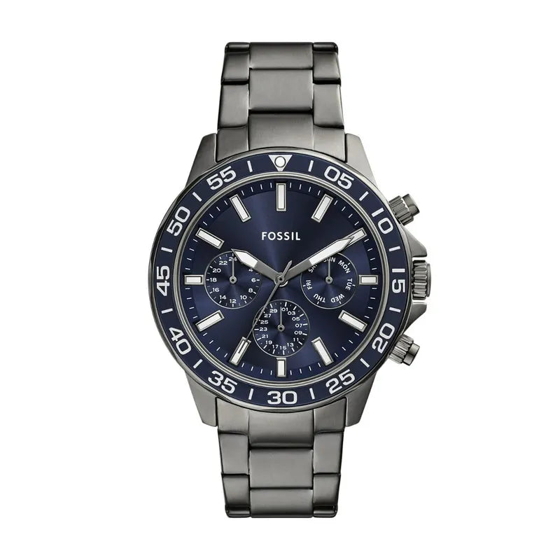 Fossil Bannon Multifunction Smoke Stainless Steel Watch
