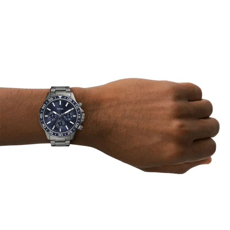 Fossil Bannon Multifunction Smoke Stainless Steel Watch