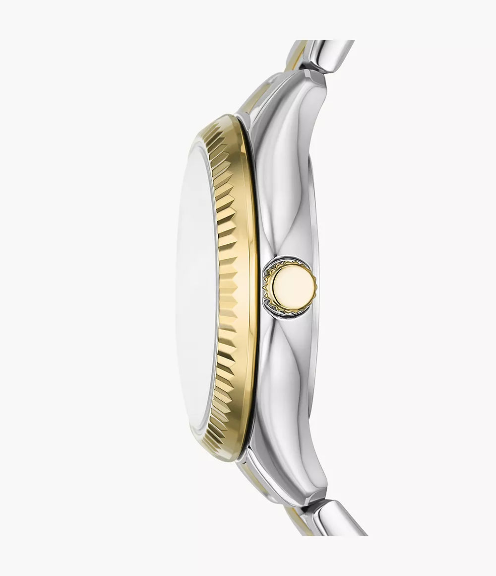 Fossil Rye Three-Hand Date Two-Tone Stainless Steel Watch