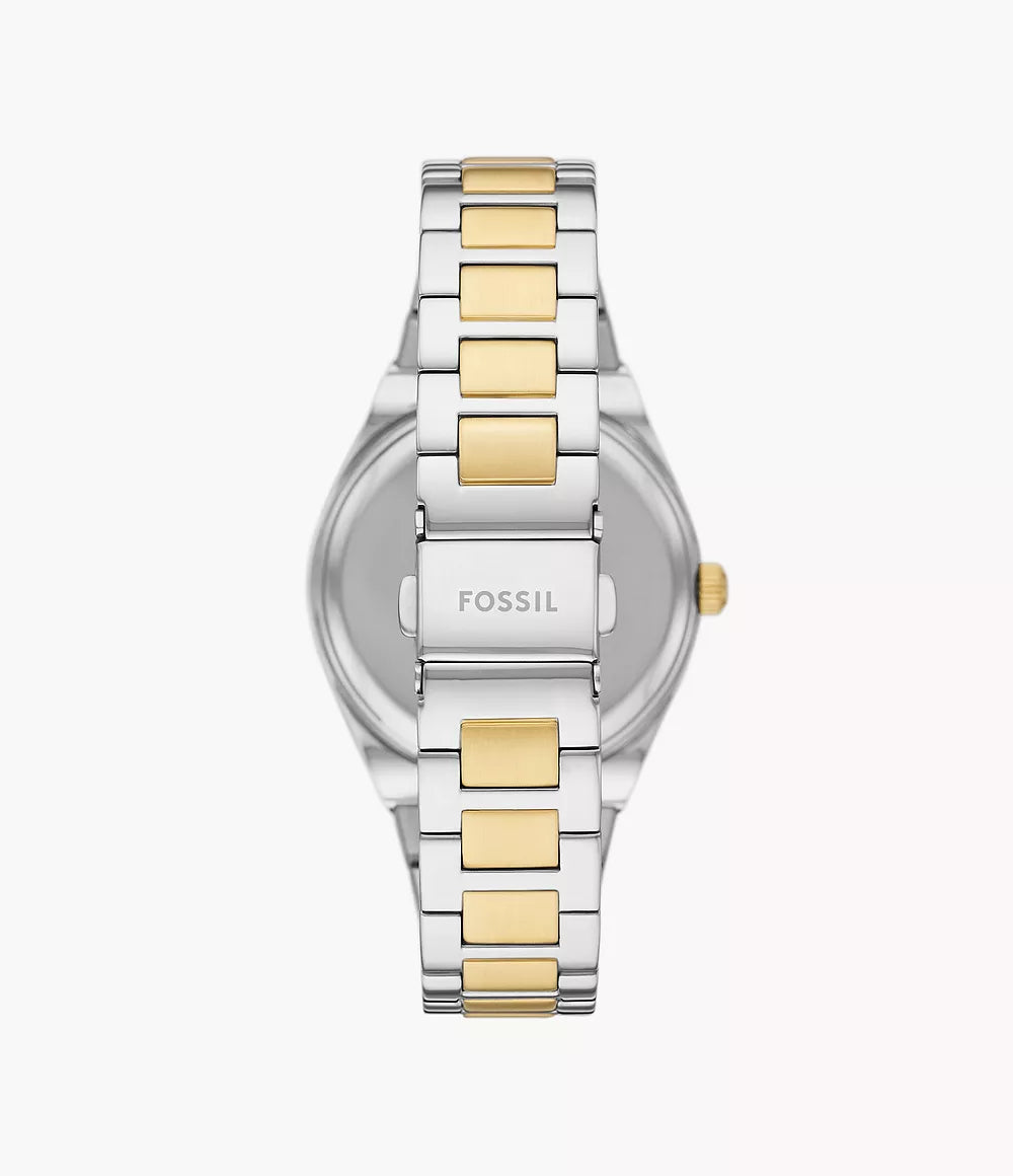 Fossil Scarlette Three-Hand Date Two-Tone Stainless Steel Watch
