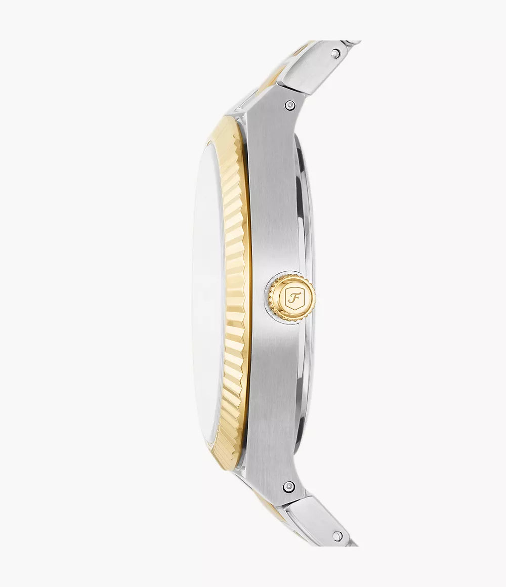 Fossil Scarlette Three-Hand Date Two-Tone Stainless Steel Watch