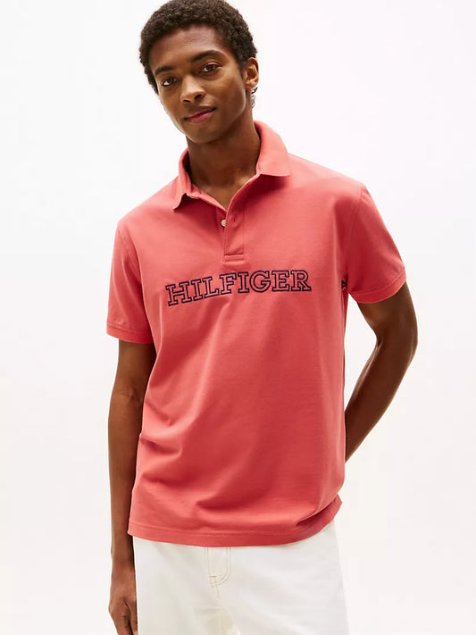Tommy Hilfiger-Regular Fit Hilfiger Logo Polo