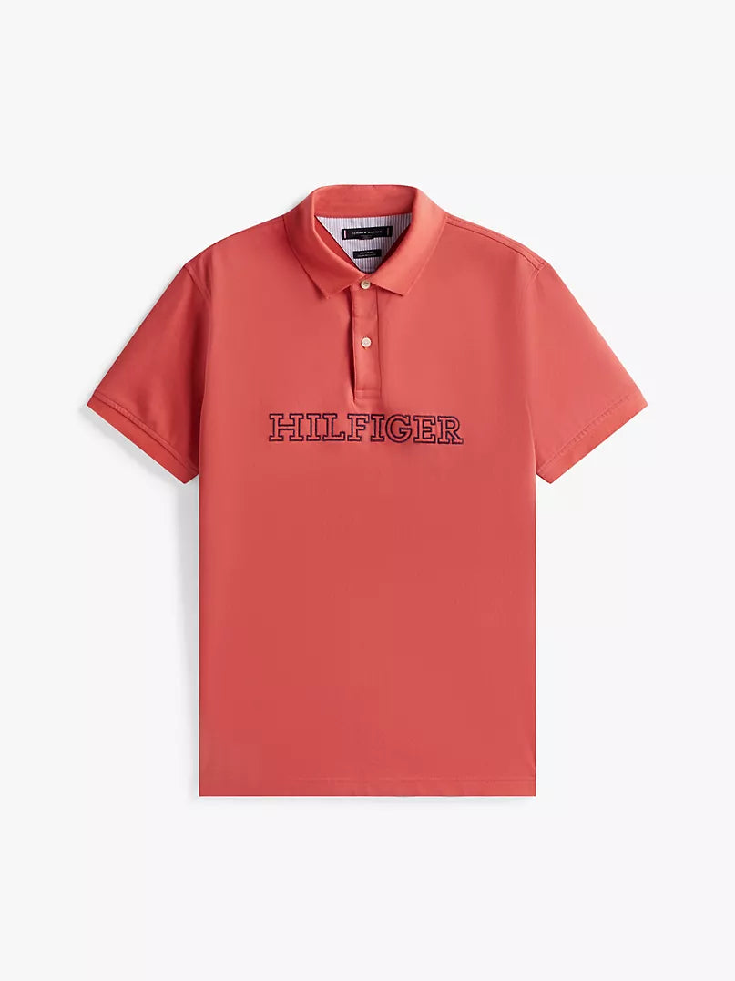 Tommy Hilfiger-Regular Fit Hilfiger Logo Polo
