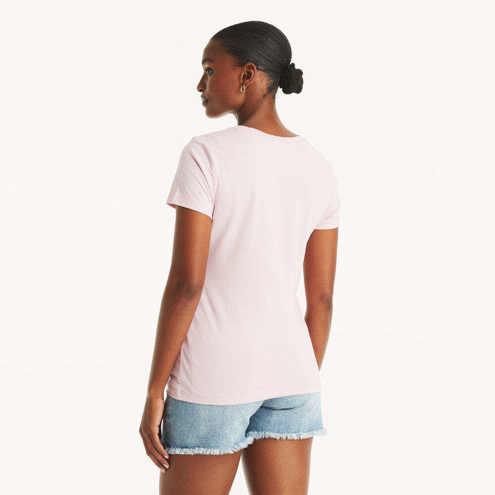 Náutica-metallic logo graphic t-shirt