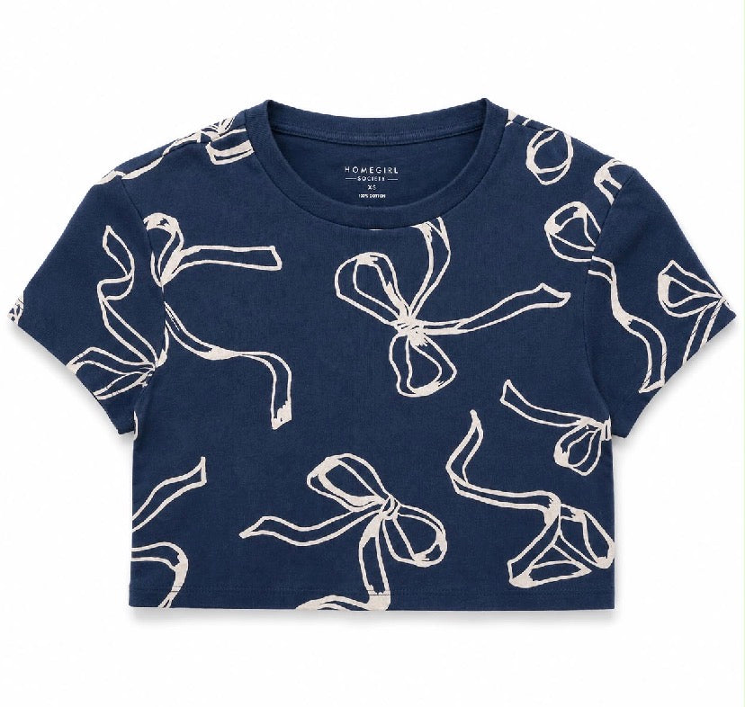 Homegirl Society navy blue short t-shirt Women’s