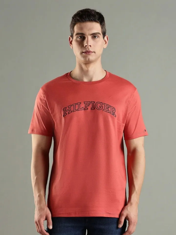 Tommy Hilfiger-Embroidered Logo Regular-Fit T-Shirt