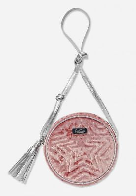 Justice Girl's Velvet Circle Crossbody purse Bag New with Tags girl gift