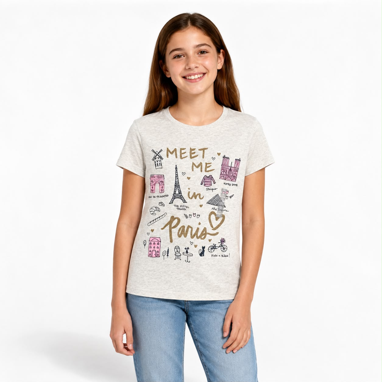 Oshkosh  Printed short-sleeved t-shirt for girls