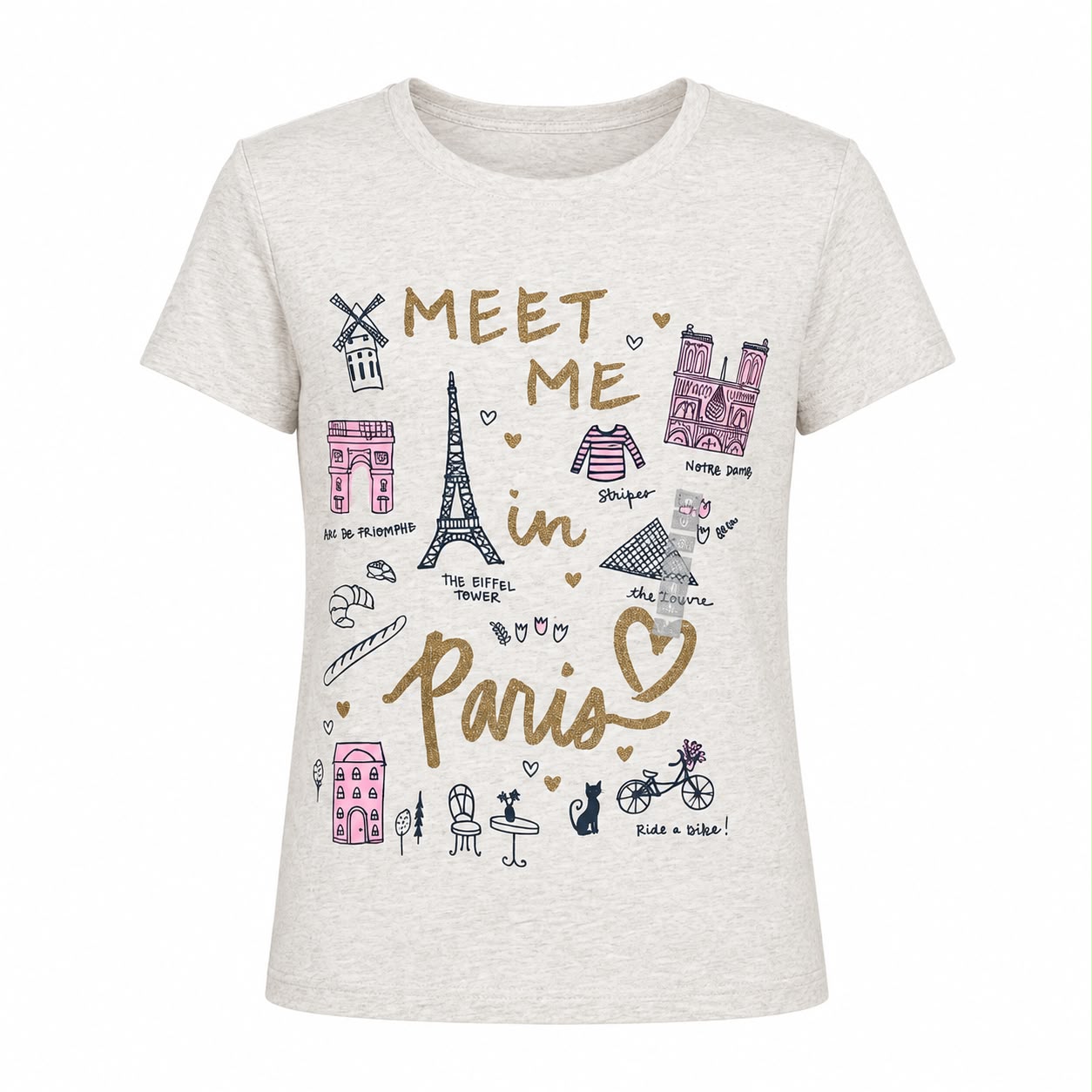 Oshkosh  Printed short-sleeved t-shirt for girls