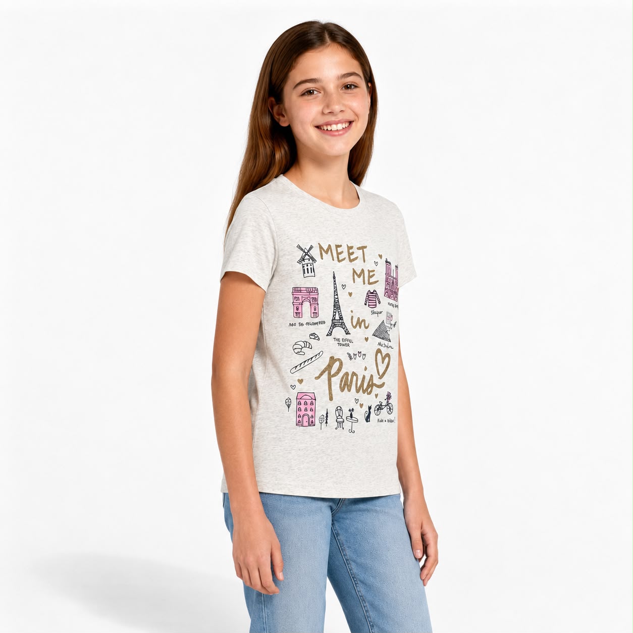 Oshkosh  Printed short-sleeved t-shirt for girls
