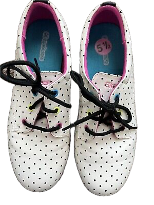 Sketchers Graven Supreme Vibe Dot White Shoes Casual Shoes Boots Girls