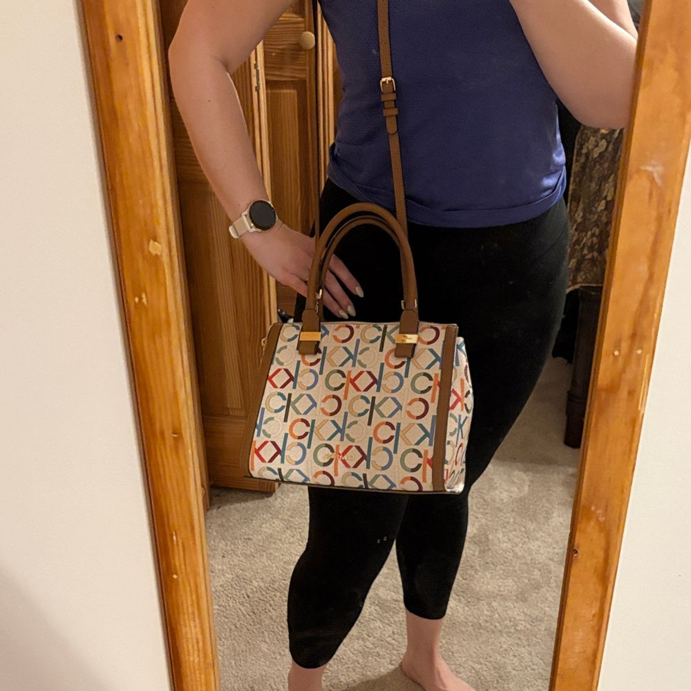 Calvin Klein Colorful Logo Satchel