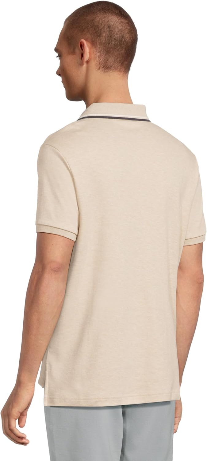 U.S. POLO ASSN. Men's Slim Fit Tipped Interlock Knit Polo