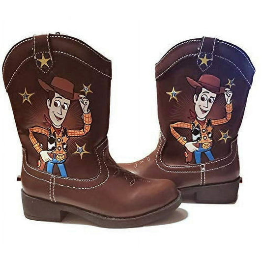 Disney Pixar Toy Story Toddler Boys Light Up Woody Cowboy Boots